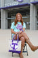 Licensed Tarleton State University Canvas Tote Bag – Large Zip Top Texans Tote with Chenille T Patch – 18” x 14”