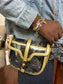 Clear Transparent Saddle Bag