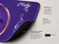 Licensed & Approved Tarleton State University Mahjong Mat | Western Purple Game Table Mat | Non-Slip 33” Playing Surface
