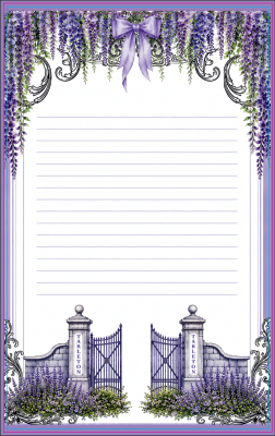 Licensed Tarleton State University Wisteria Notepad | 5" x 8" Writing Pad | 50 Pages | Heather & Annie Art