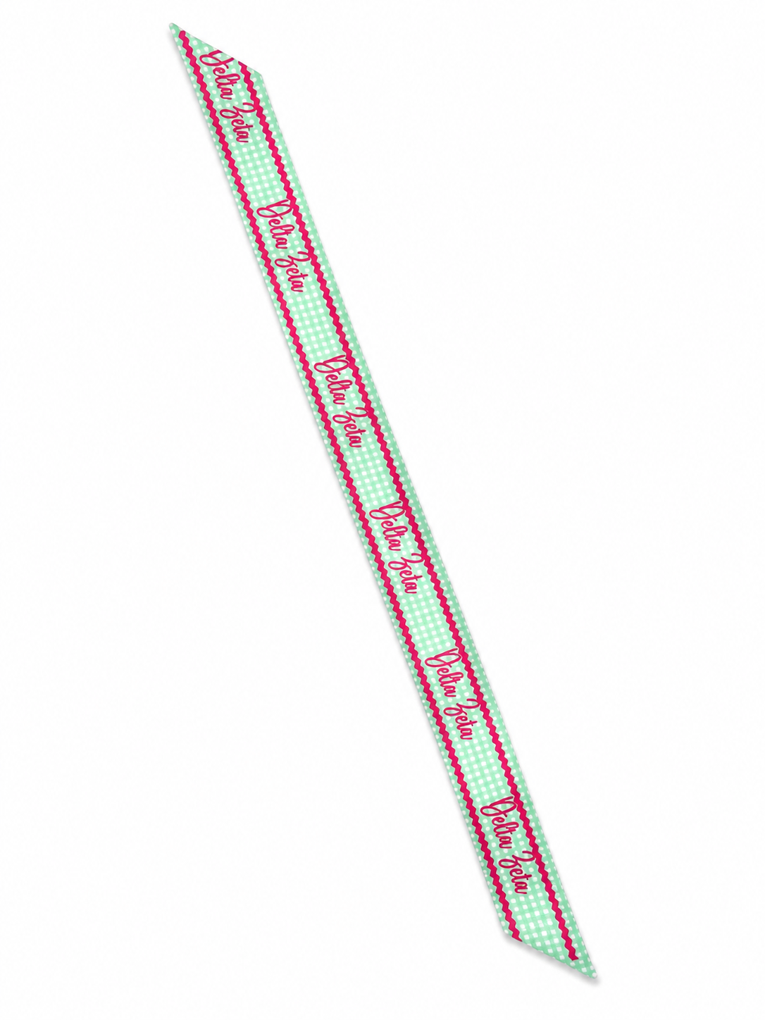 Licensed & Approved Delta Zeta Twilly Scarf | Silk Ribbon for Handbags, Hair, Neck & Gameday Accessories ***Preorder***
