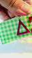 Licensed Delta Zeta Gingham Hair Claw Clip 4.33”| Green Check Hair Clip | Official ΔΖ Sorority Accessory